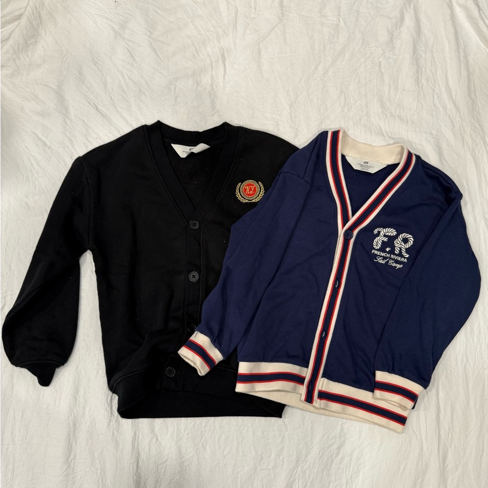 H&M Kids Black and Navy Cardigan Set